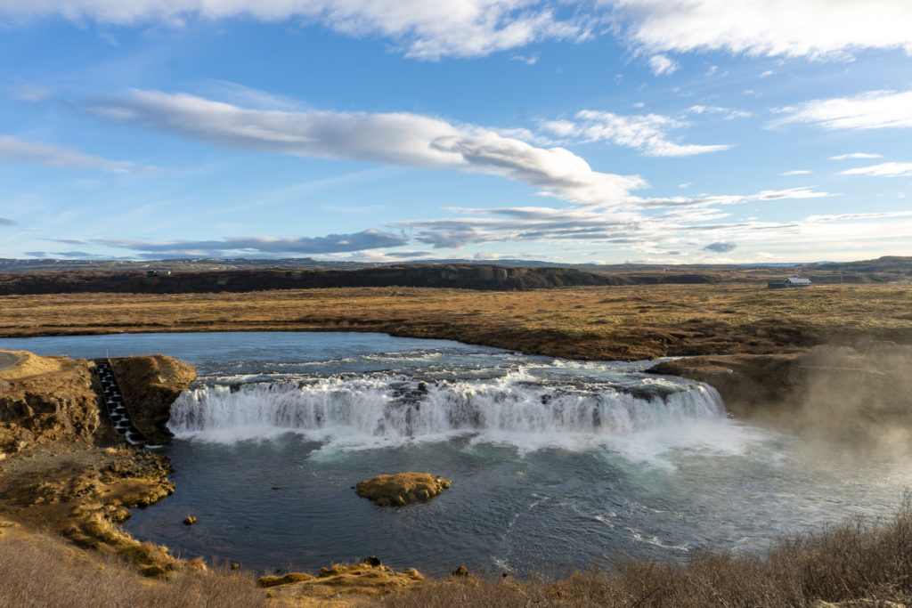 Faxi waterfall on the Golden Circle in Iceland