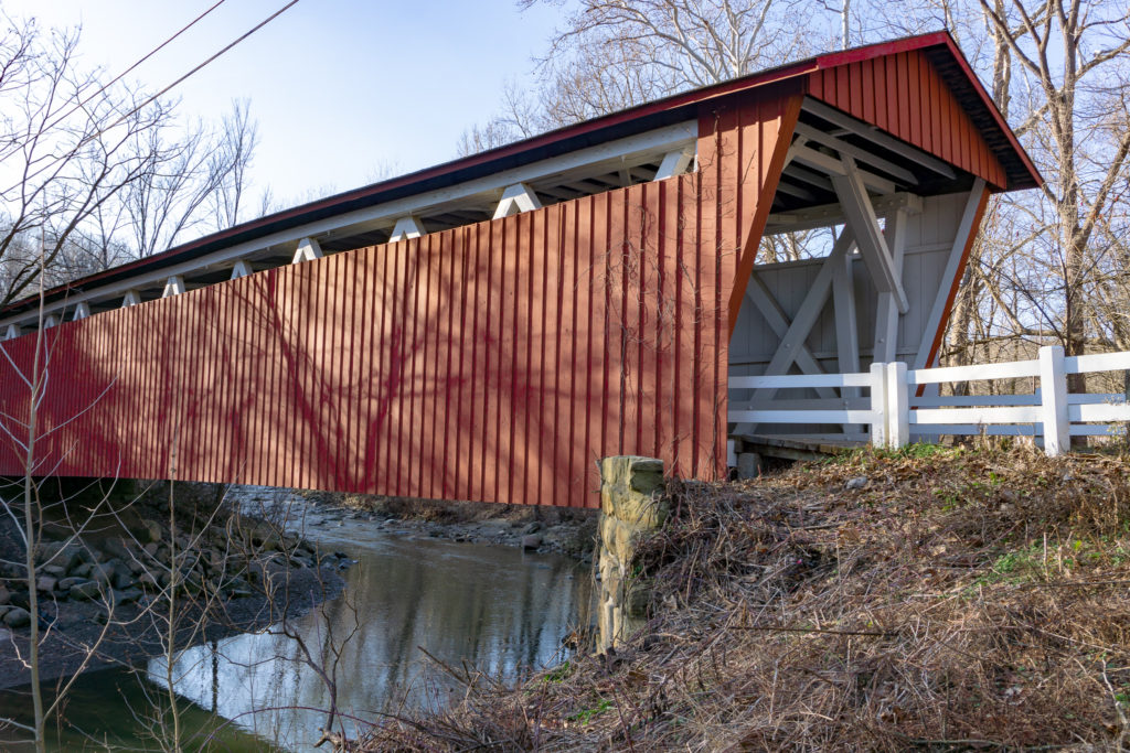 The Everett Covered Bridge in in Cuyahoga Valley National Park