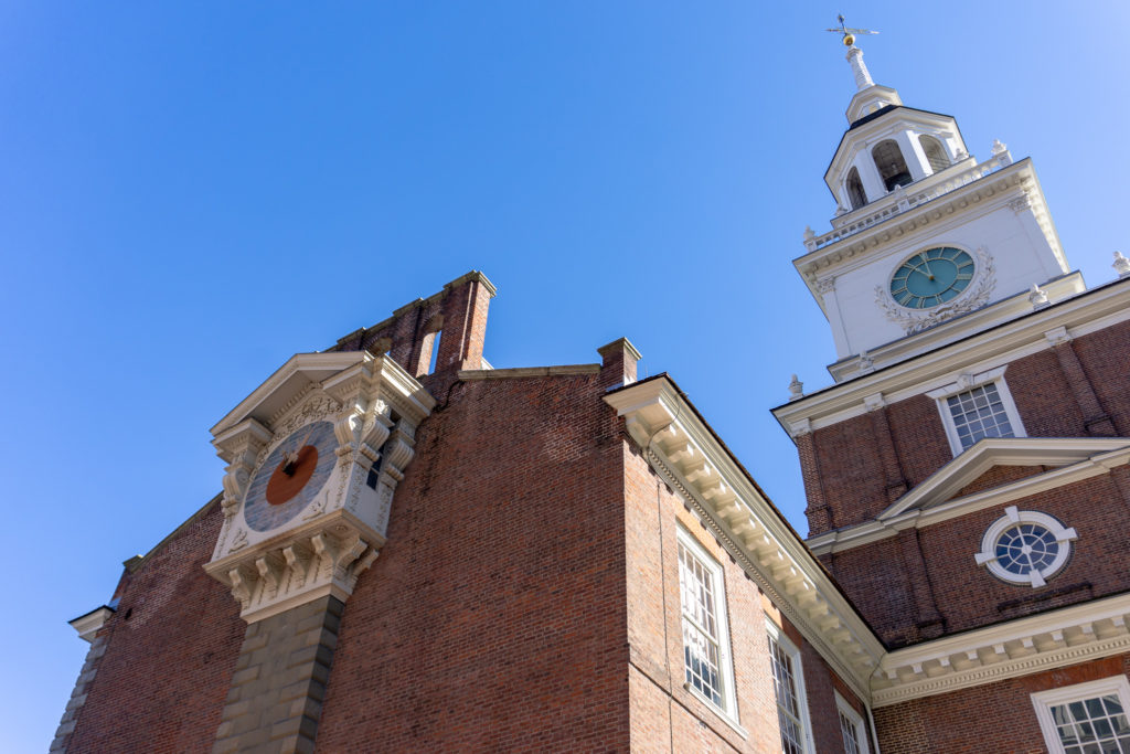Independence Hall in Philadelphia, PA — the main feature of Independence National Historical Park.