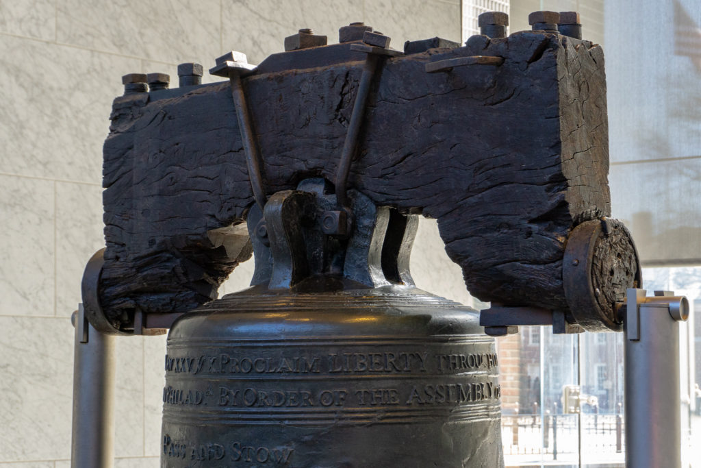 The Liberty Bell in Independence National Historical Park.