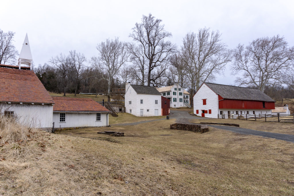 The village at Hopewell Furnace National Historic Site.