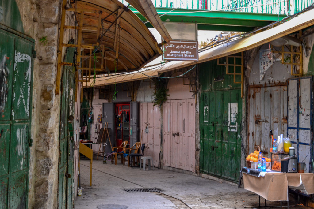 The Hebron/Al-Khalil Old Town, a UNESCO World Heritage Site in Palestine.