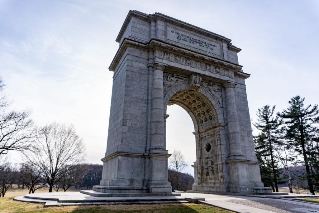 United States National Memorial Arch in Valley Forge National Historical Park.