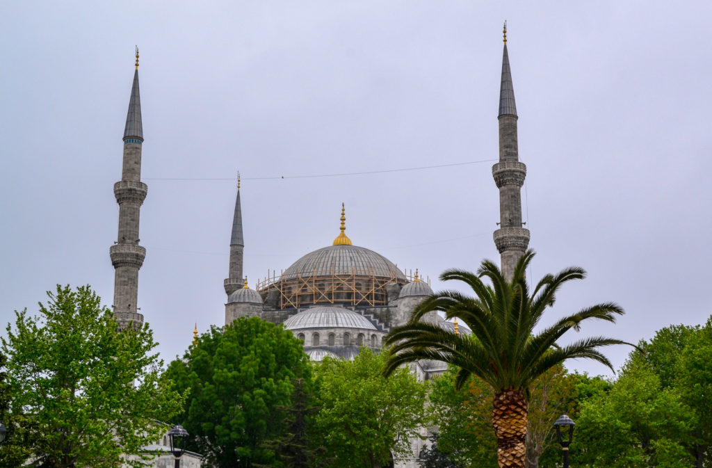 The Sultan Ahmed Mosque (Blue Mosque — part of the Historic Areas of Istanbul